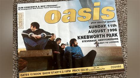 How Oasis fans bought tickets for Knebworth and their cost .